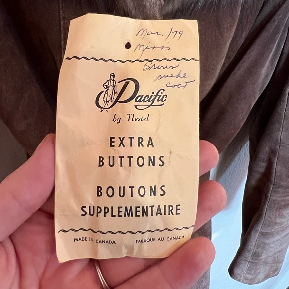 Gorgeous Vintage Brown Suede and Fur Coat 🤎 - Picture 7 of 7